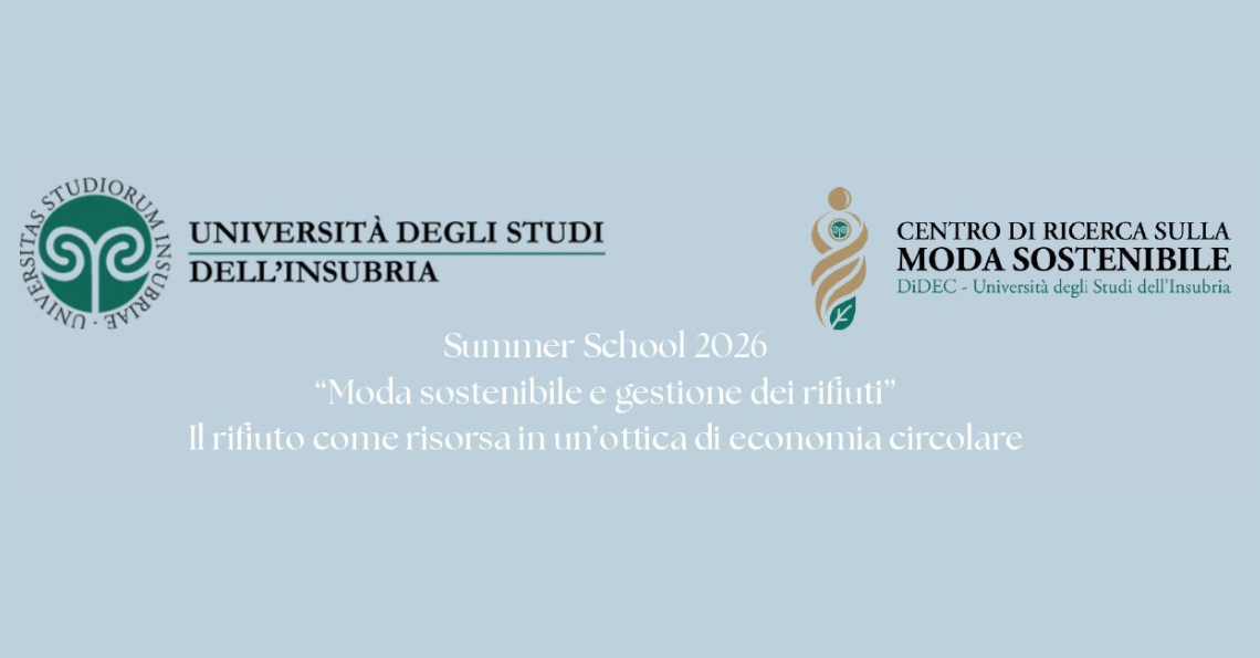MODA SOSTENIBILE E GESTIONE DEI RIFIUTI: A COMO LA SUMMER SCHOOL DEDICATA ALLE SFIDE DEL FUTURO DEL TESSILE